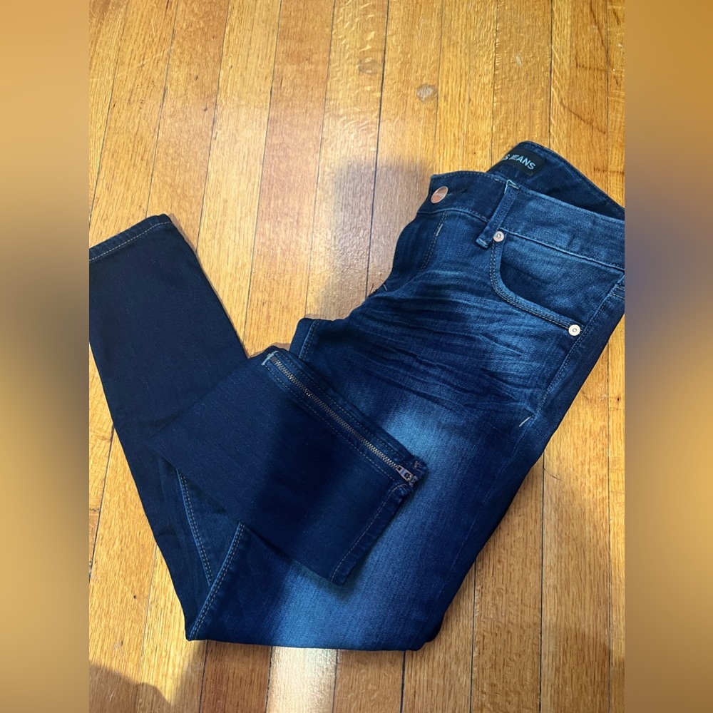 Express Stella Low Rise Ankle Legging Jeans